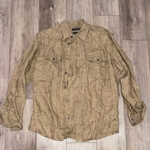 Banana Republic Tan Lightweight Shirt Jacket Relaxed Fit